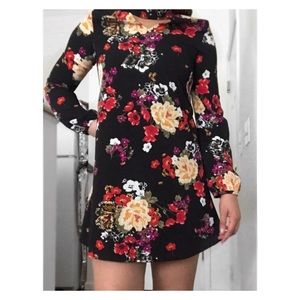 Altar’d State Floral Mock Neck Dress
